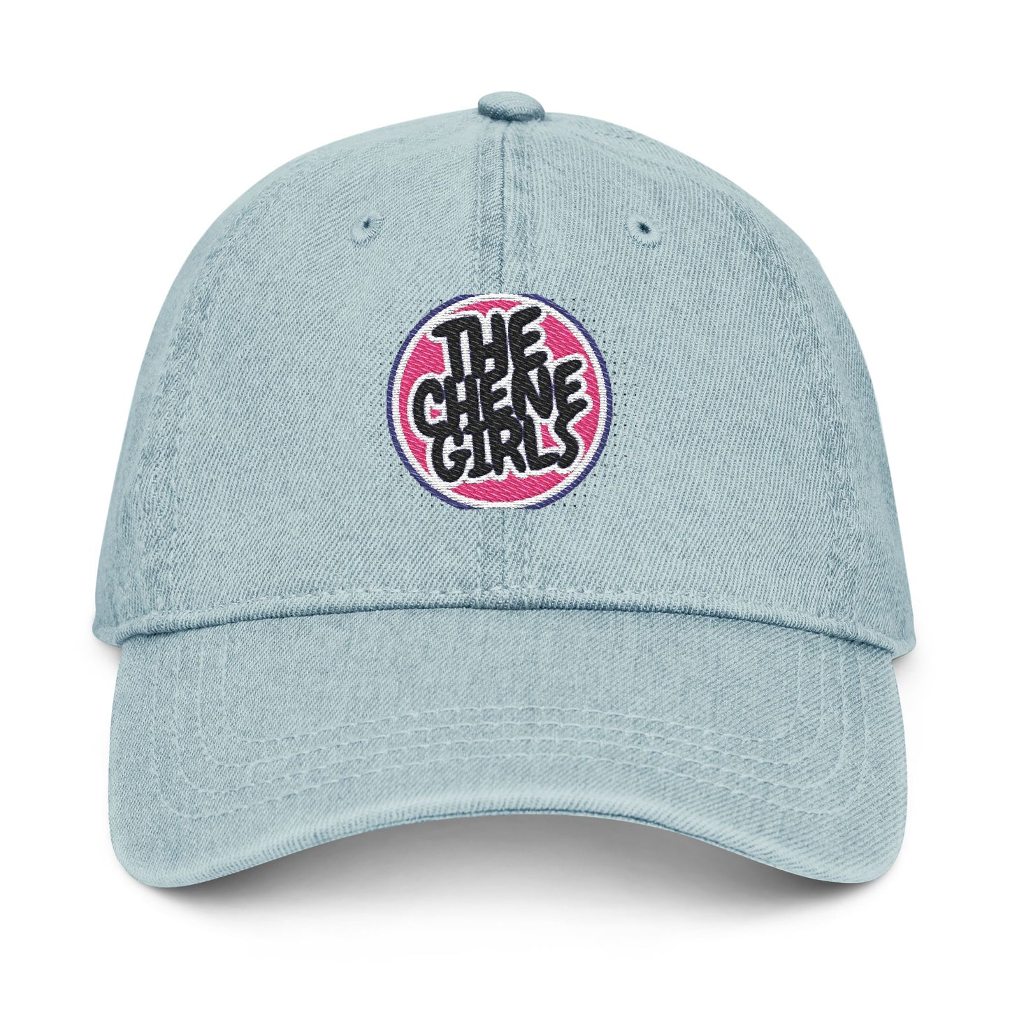 Trendy Embroidered Denim Hat, Casual Cap, Gift for Her, Summer Accessory, Music Festival Hat, Stylish Headwear