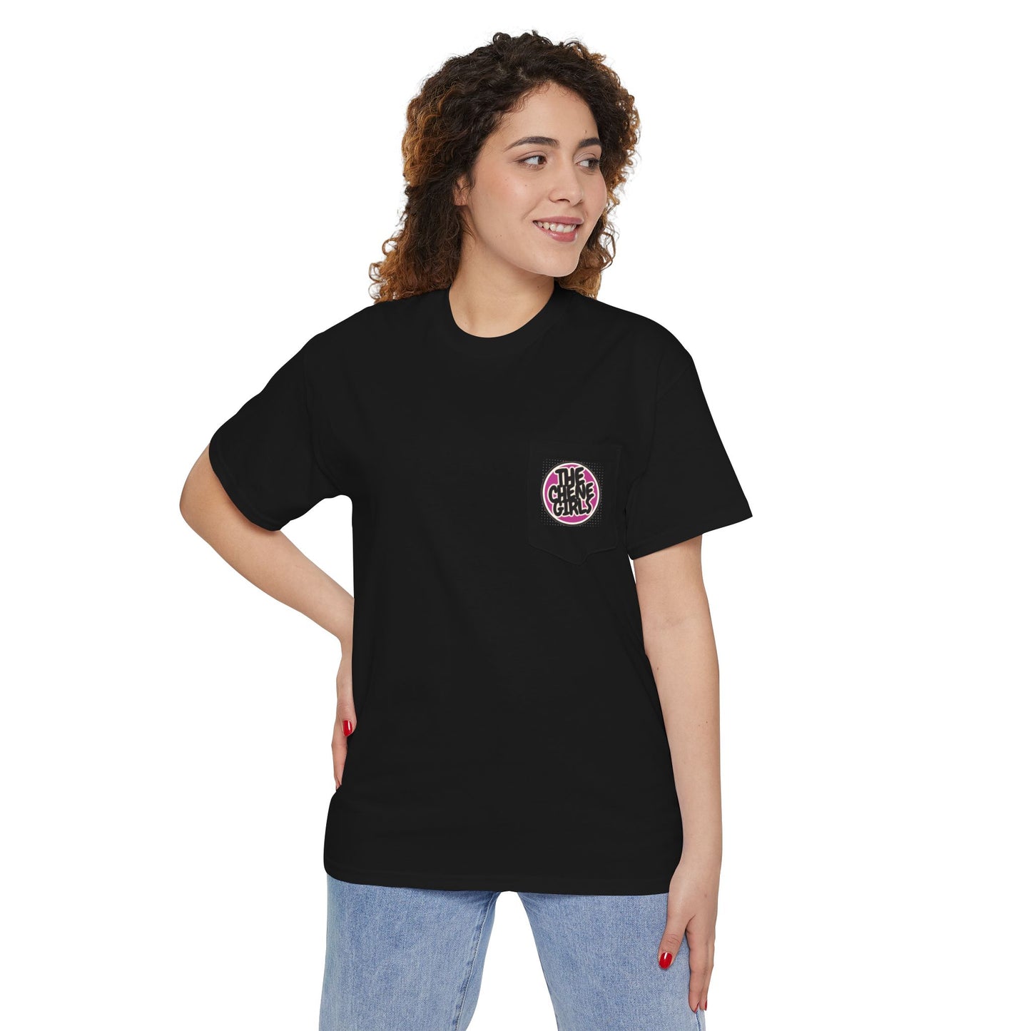 DONT LOOK AT MY MAN - THE CHENE GIRLS - POCKET TEE
