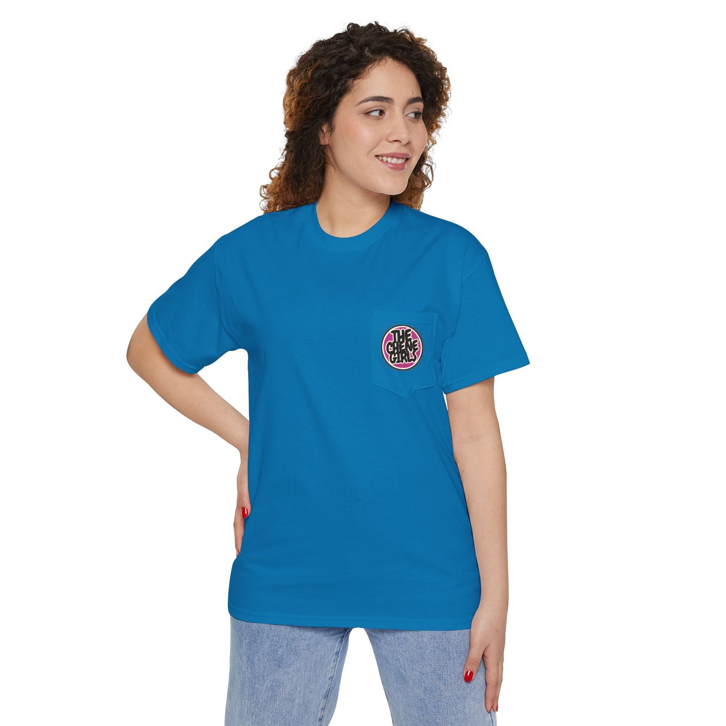 DONT LOOK AT MY MAN - THE CHENE GIRLS - POCKET TEE
